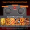 Electric Deep Fryer 5.3 Quart Stainless Steel 3 Baskets Adjustable Temp
